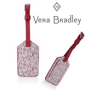 Vera Bradley Keep a Secret Luggage Tag ,Candy Cane